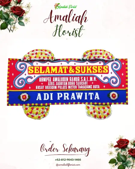 Papan Bunga Ucapan Selamat Waliabuku